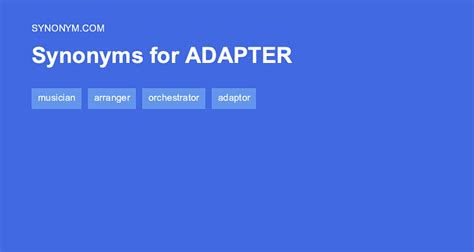 Adapter synonyms